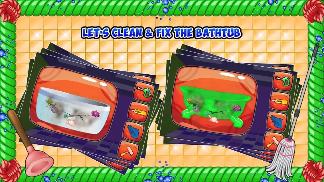 ภาพหน้าจอของ Bathroom Cleaning Girl - Cleanup & Washing Game
