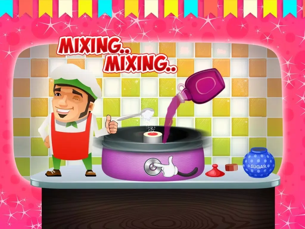 Ảnh chụp màn hình của Cotton Candy Maker – Make dessert in this crazy cooking game for kids iPad 