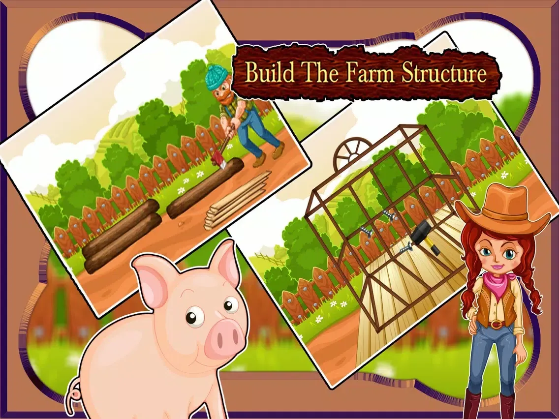 Farmhouse Builder - Village Farm town Maker iPad  스크린샷