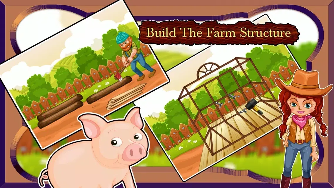 Farmhouse Builder - Village Farm town Maker 스크린샷