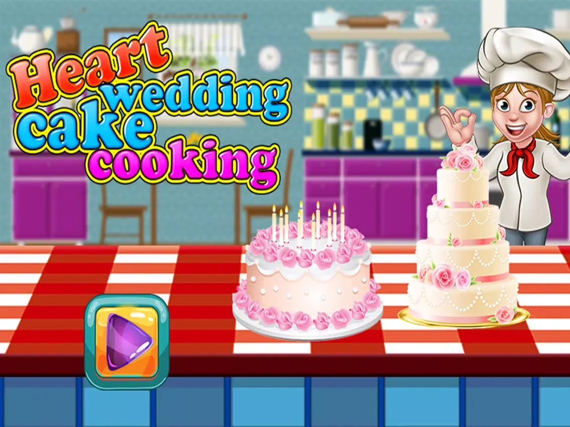 Capturas de pantalla de Heart Wedding Cake Cooking iPad 