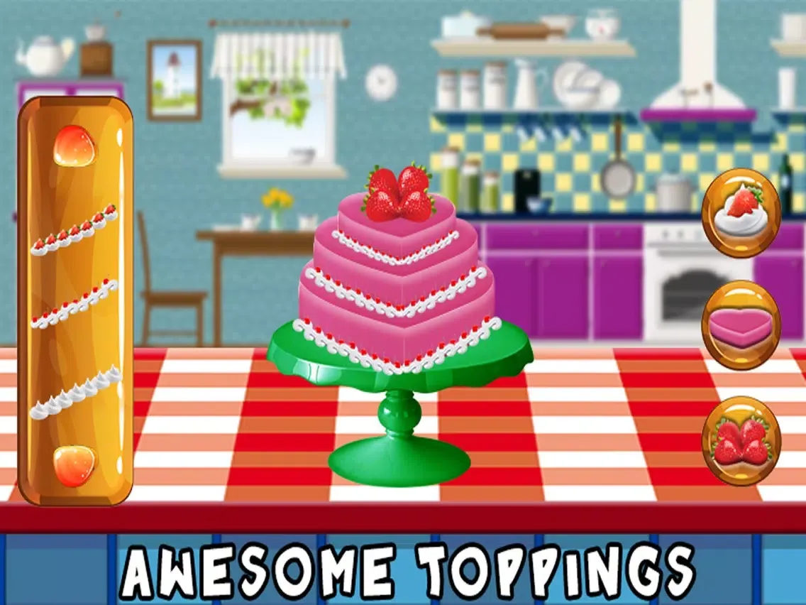 Capturas de pantalla de Heart Wedding Cake Cooking iPad 