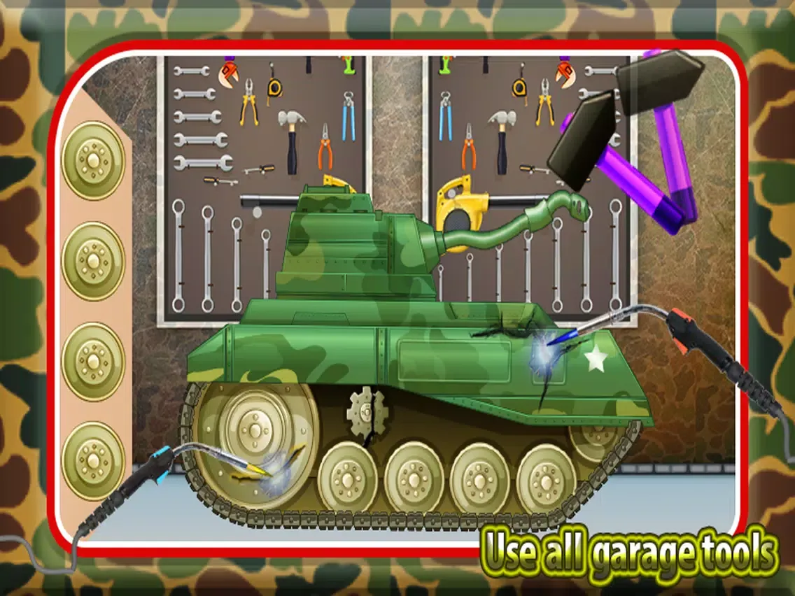 Capturas de pantalla de Kids Army Tank Repair – War Tanks Workshop iPad 