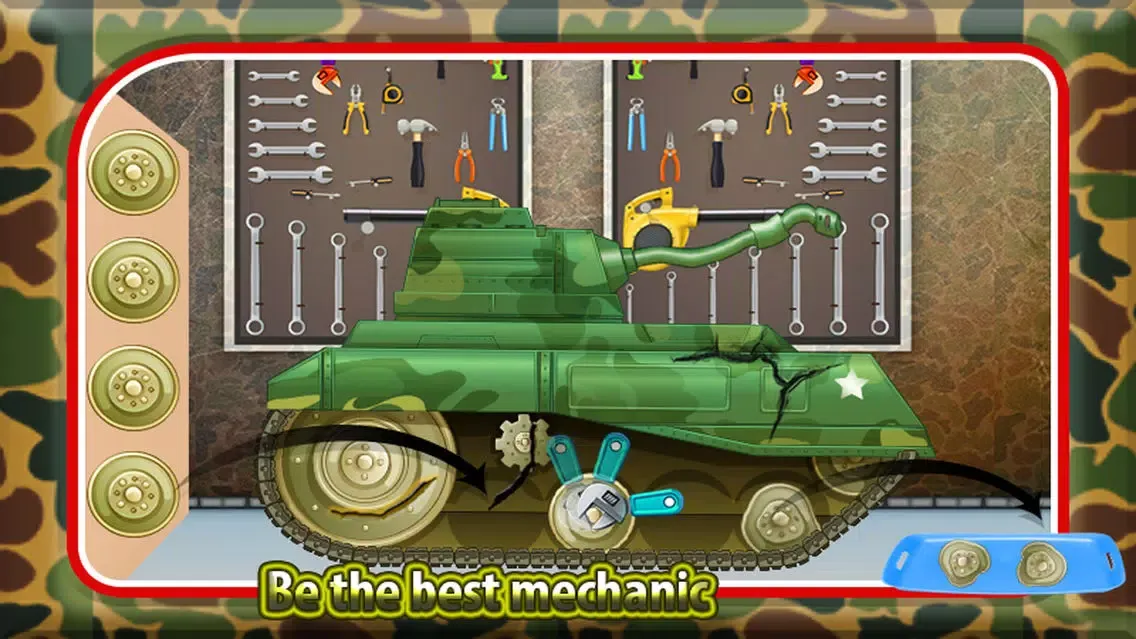 Capturas de pantalla de Kids Army Tank Repair – War Tanks Workshop