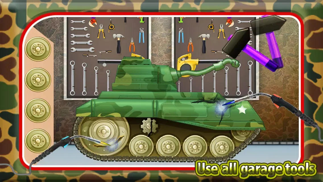 Capturas de pantalla de Kids Army Tank Repair – War Tanks Workshop
