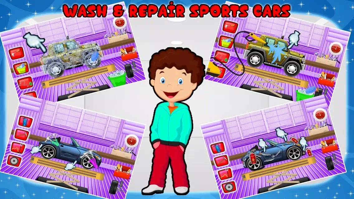 Capturas de pantalla de Sports car Repair & Fix it - Cleanup Spa Salon