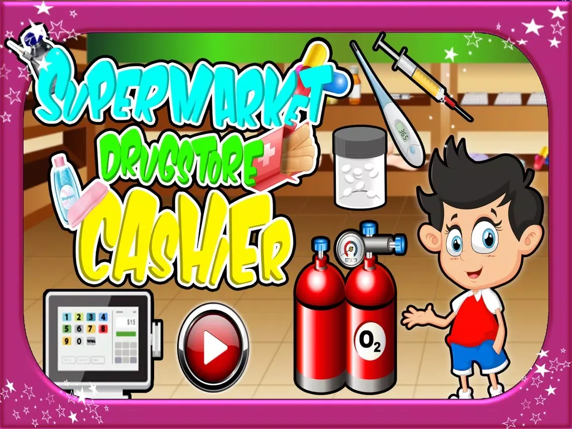 Supermarket Drugstore Cashier - Cash register Sim iPad Screenshots