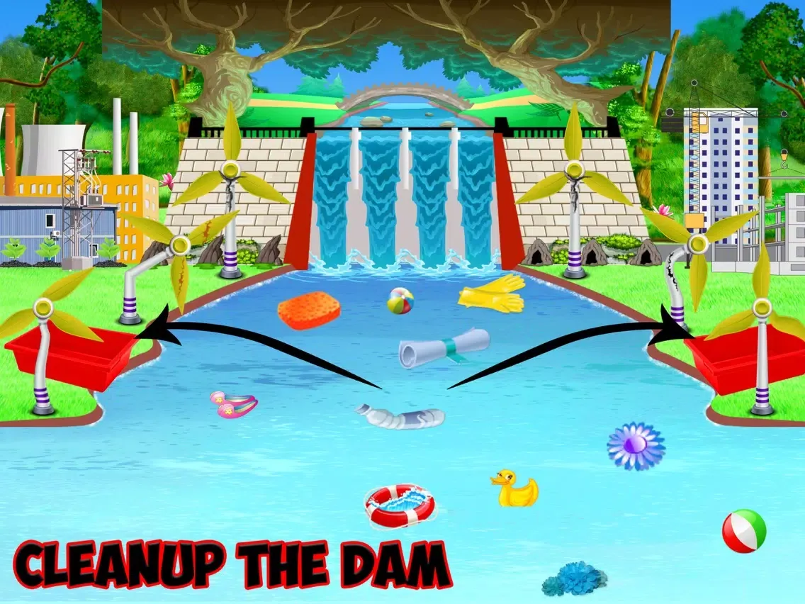 Village Farm Dam Repair: Construction Game iPad 应用截图