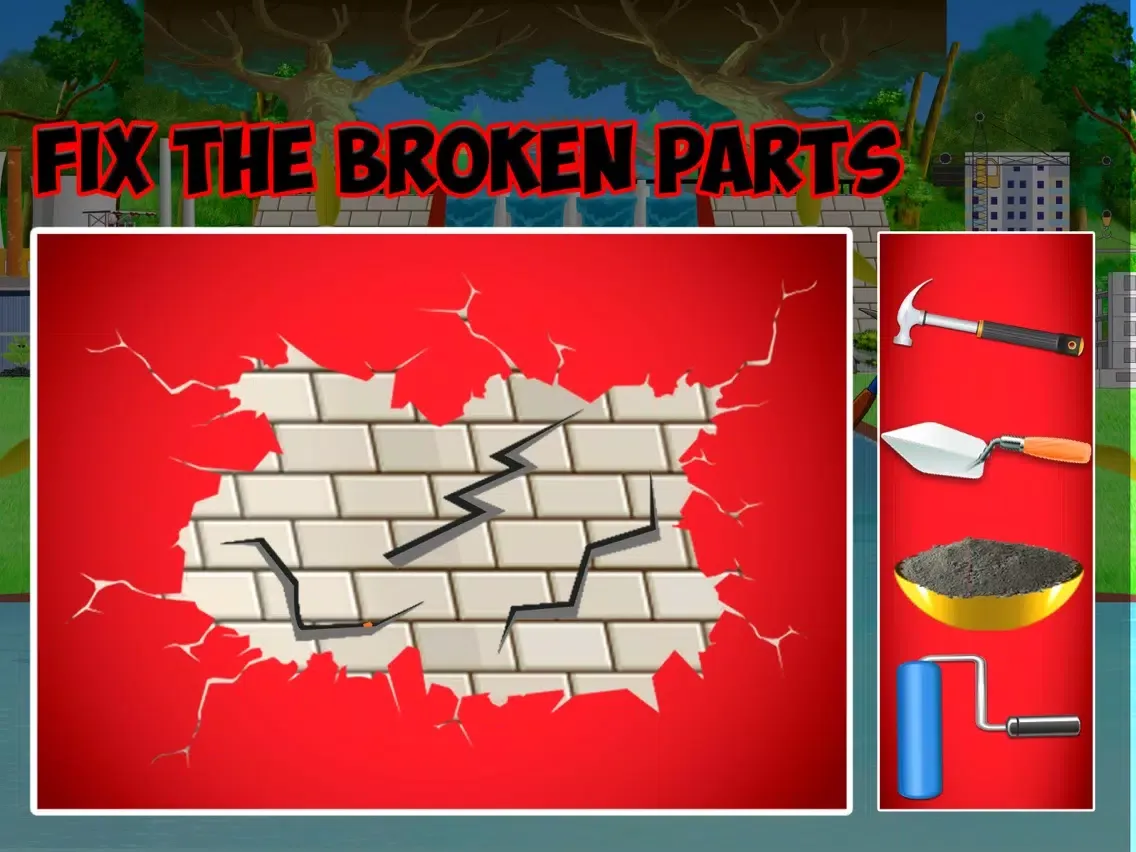 Village Farm Dam Repair: Construction Game iPad 应用截图