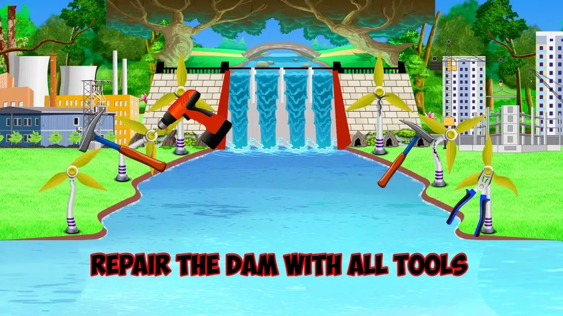 Village Farm Dam Repair: Construction Game应用截图