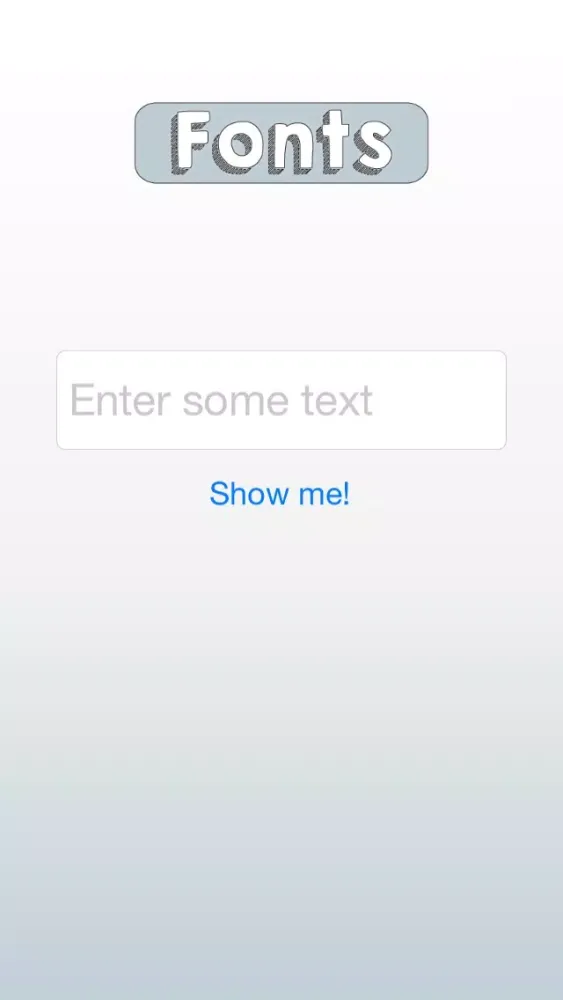 Ảnh chụp màn hình của Font Preview
