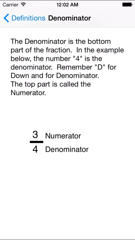 Captures d'écran de Just Fractions