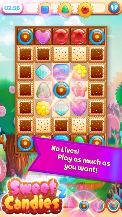 Tangkapan layar Sweet Candies 2: Match 3 Games
