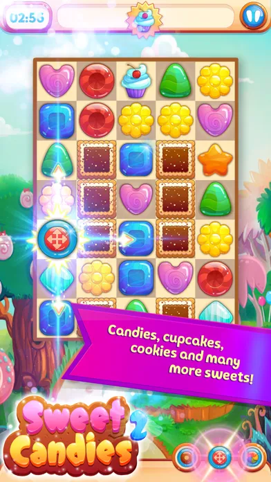 Tangkapan layar Sweet Candies 2: Match 3 Games