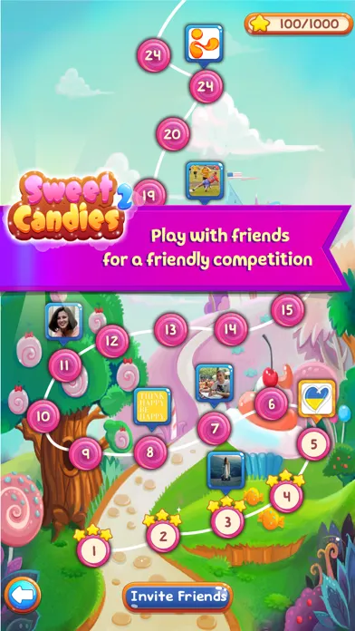 Tangkapan layar Sweet Candies 2: Match 3 Games