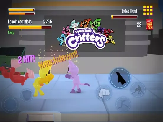 Smiling critters fight battle iPad  Screenshots