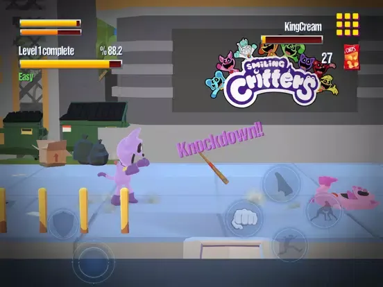 Smiling critters fight battle iPad  Screenshots