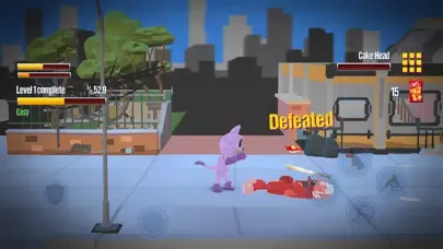 Smiling critters fight battle Screenshots