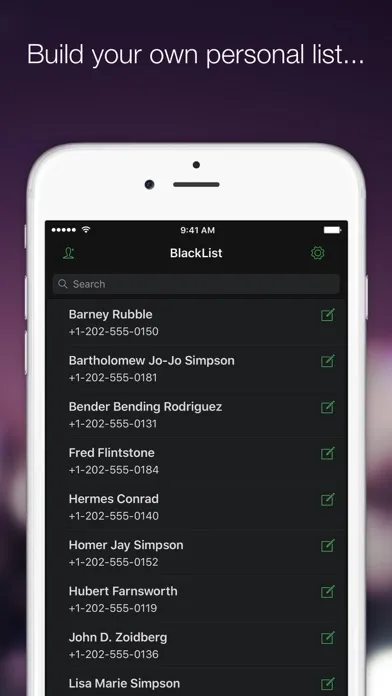 Capturas de pantalla de BlackList PRO: call blocker