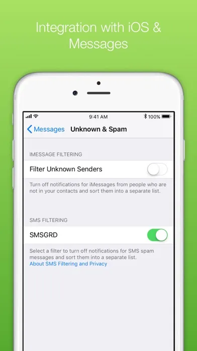 Screenshot di SMSGRD: SMS filter & blocker