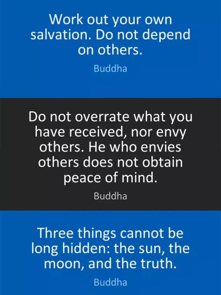 Buddha quotes with wallpaper iPad  Ekran Görüntüleri