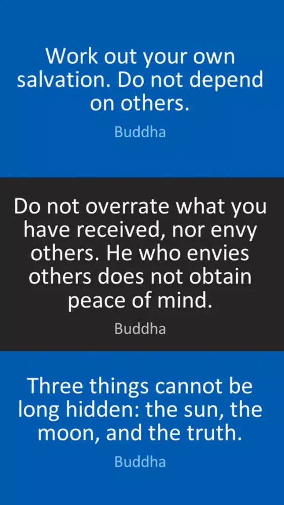 Buddha quotes with wallpaper Ekran Görüntüleri