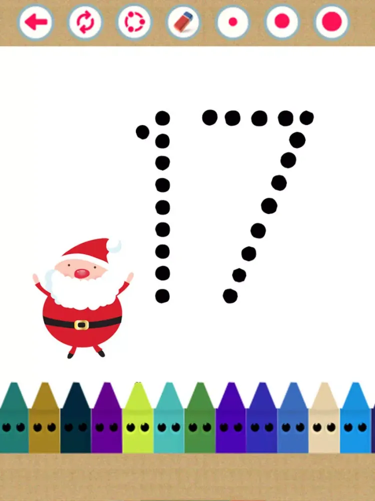 Zrzuty ekranu Christmas Number Tracing: Education Game iPad 