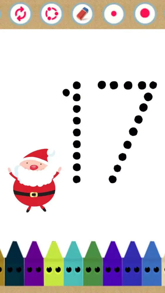 Zrzuty ekranu Christmas Number Tracing: Education Game