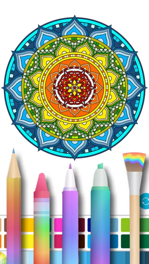 Captures d'écran de Free Mandala Art Coloring Pages For Free
