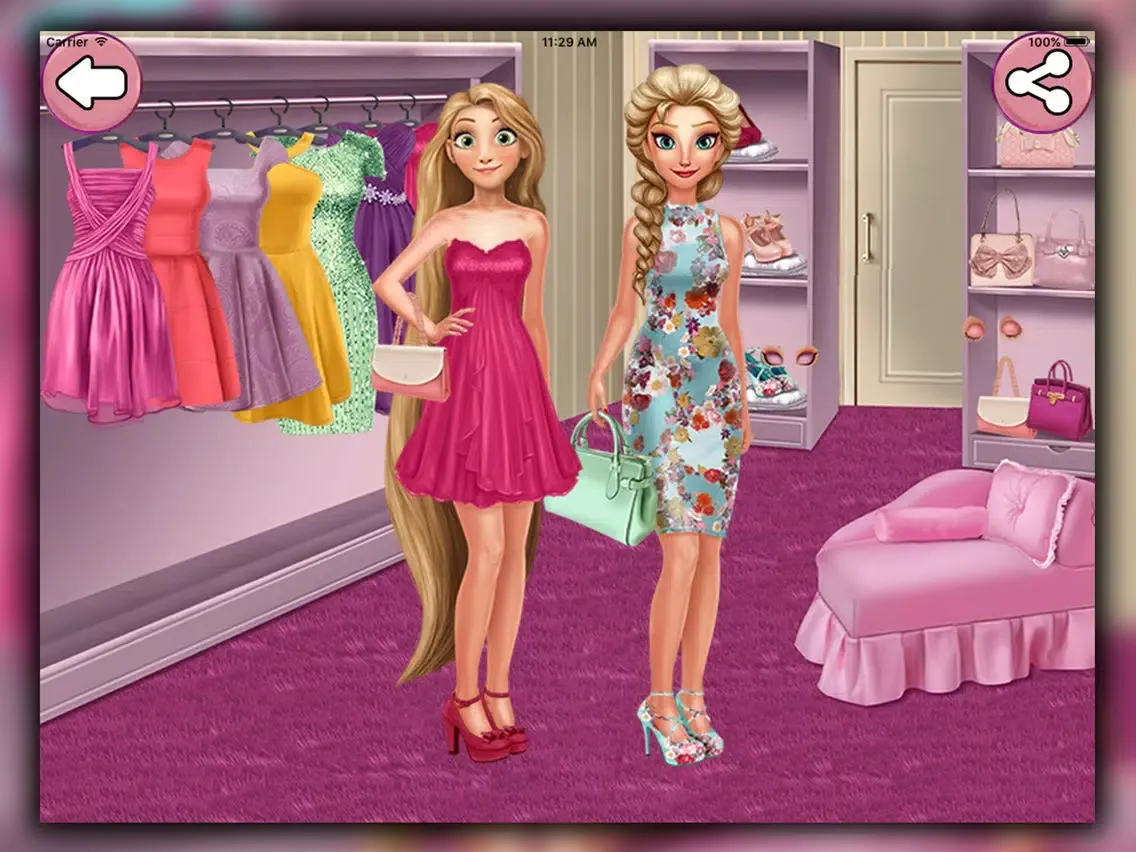 Tangkapan layar Girl Dressing Room iPad 