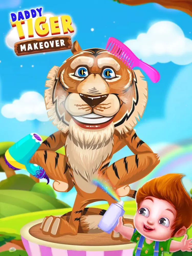 Tangkapan skrin Jungle King Makeover And Makeup iPad 