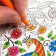 Princess And Floral Mandala For Release Stress And Anxiety