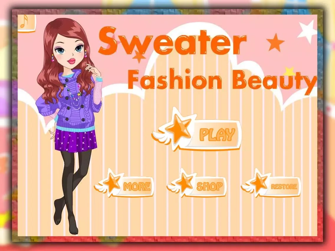Ảnh chụp màn hình của Sweater Fashion Beauty Dress Up iPad 