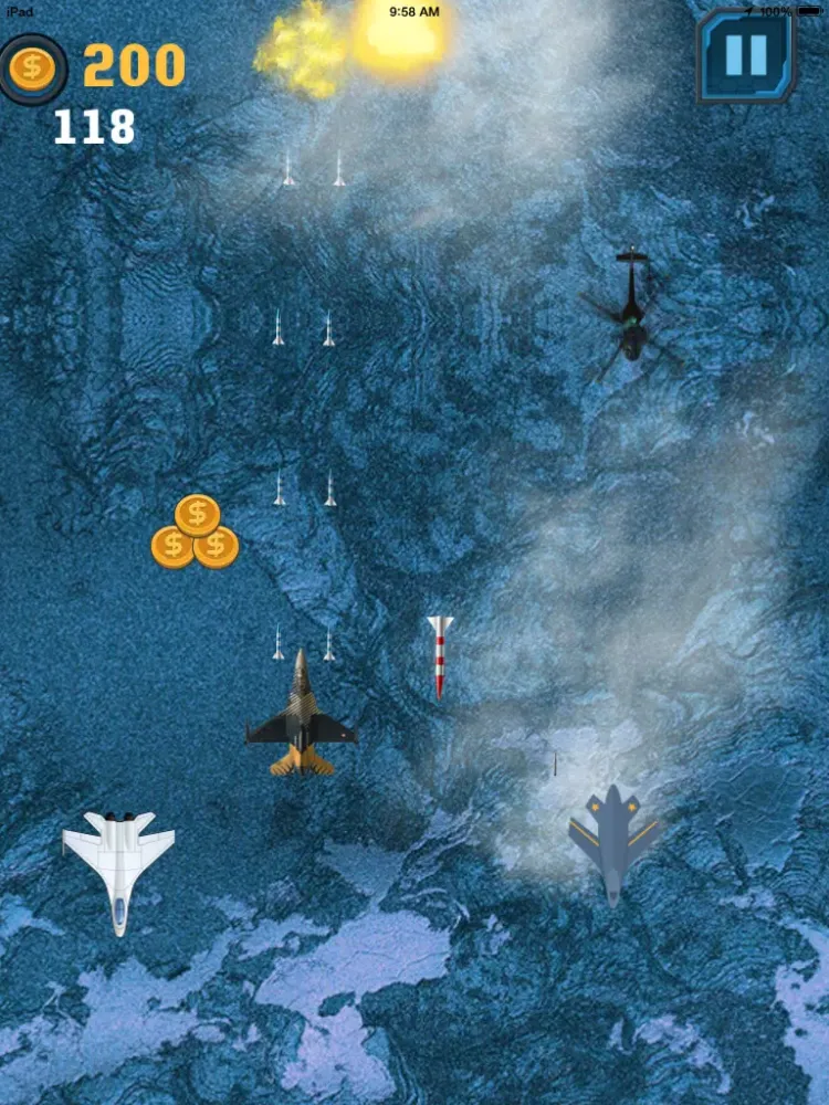 Tangkapan skrin Air Force 3 - Fighter Jet Alpha Combat Chaos iPad 