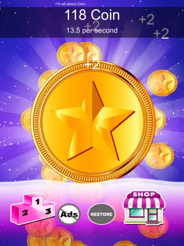 Captures d'écran de Coin Clickers - Tap All Those Bitcoins And Become A Billionaire iPad 