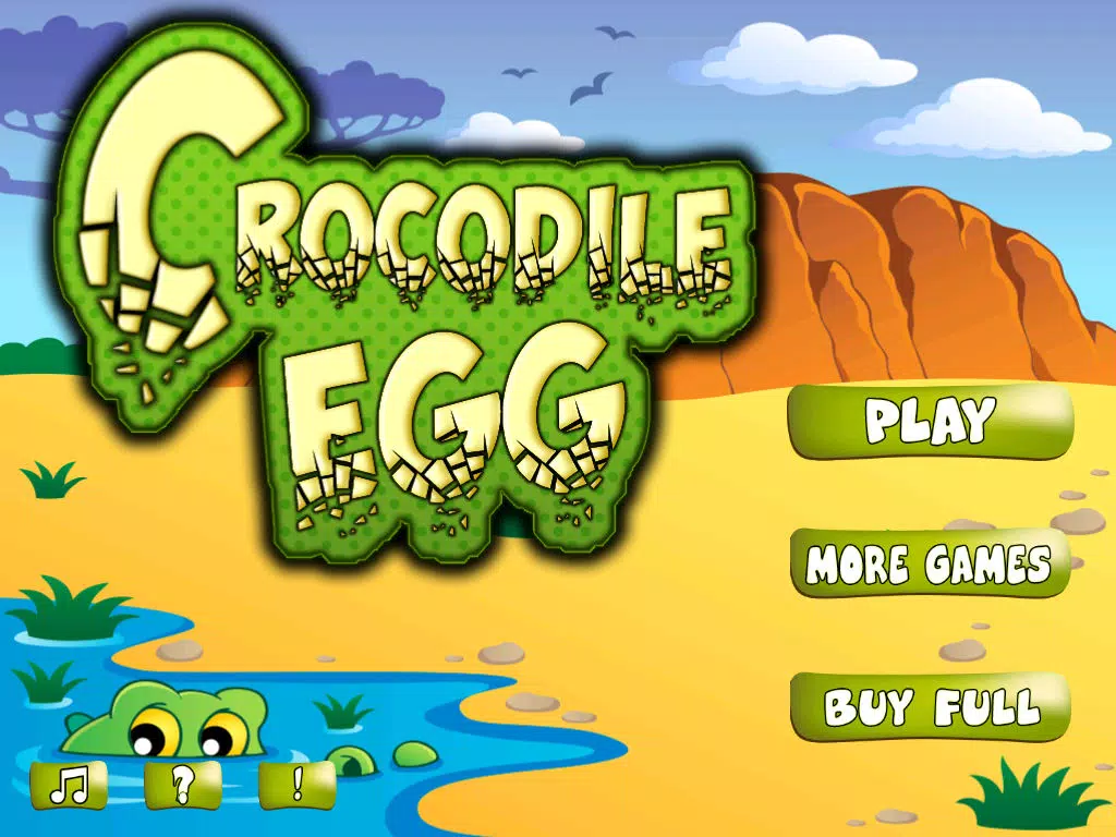 Crocodile Egg - Avoid The Pitfall While Crossing iPad 应用截图
