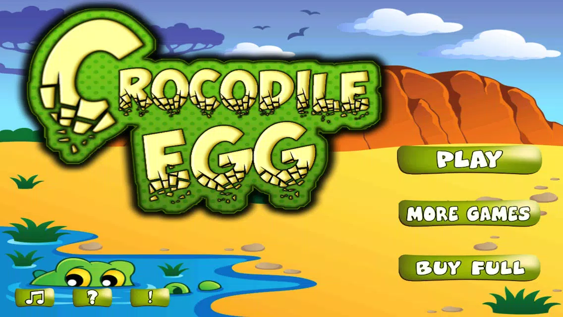 Crocodile Egg - Avoid The Pitfall While Crossing应用截图