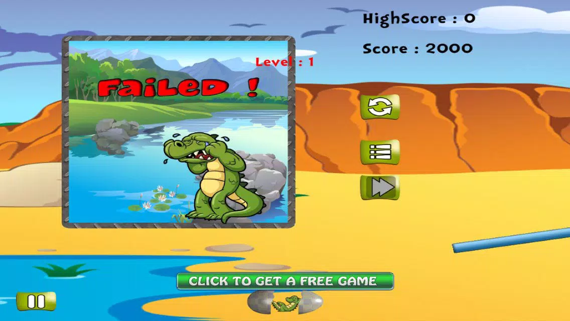 Crocodile Egg - Avoid The Pitfall While Crossing应用截图