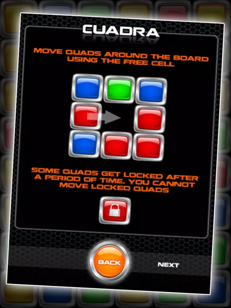 Capturas de tela do Cuadra - Move Around Candy, Jewels and Bubbles of the Same Color! iPad 