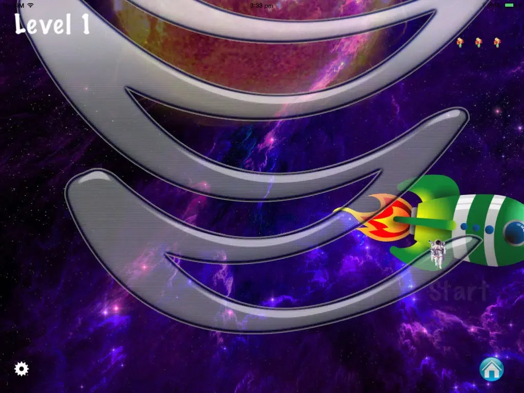 Ảnh chụp màn hình của Gravity Boss - Balance The Astronaut Thru The Galaxy iPad 