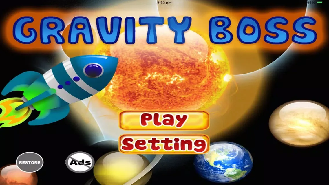Ảnh chụp màn hình của Gravity Boss - Balance The Astronaut Thru The Galaxy