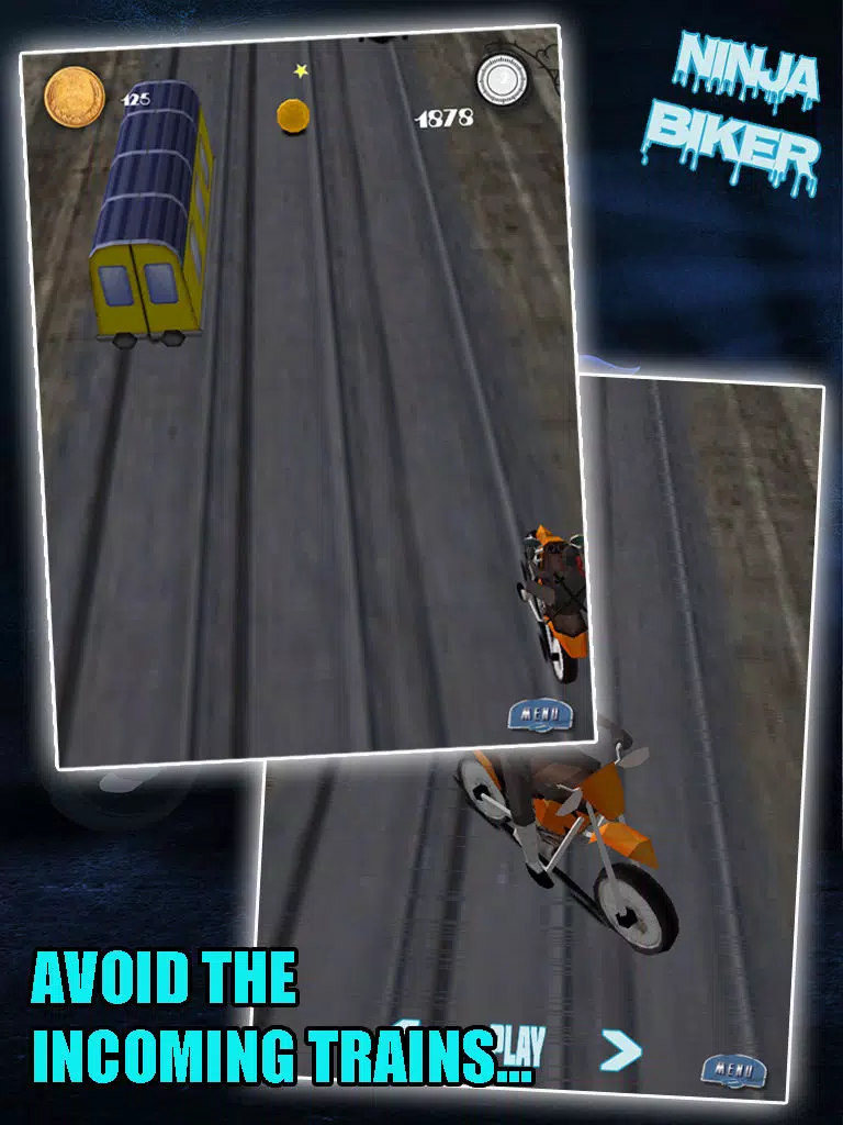 Capturas de pantalla de Ninja Biker - Highway to Train Track Rider iPad 