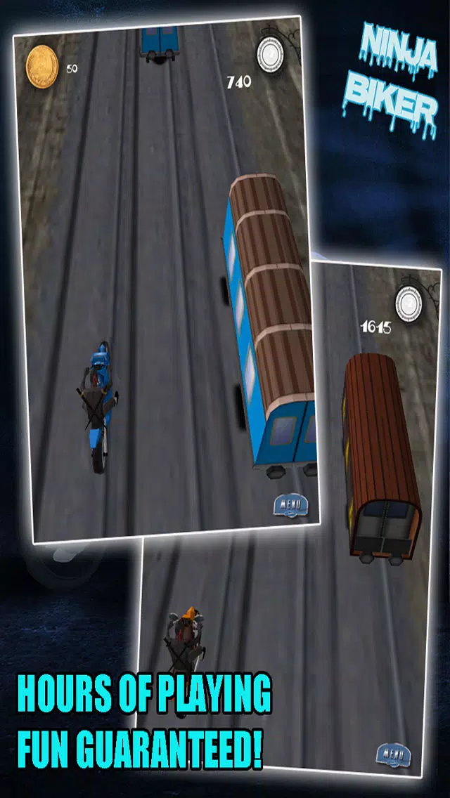 Capturas de pantalla de Ninja Biker - Highway to Train Track Rider