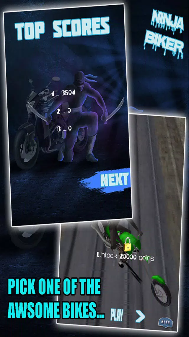 Capturas de pantalla de Ninja Biker - Highway to Train Track Rider