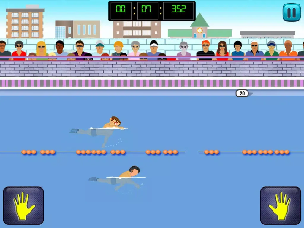 ภาพหน้าจอของ Swimming Hero - Stickman Summer Games iPad 