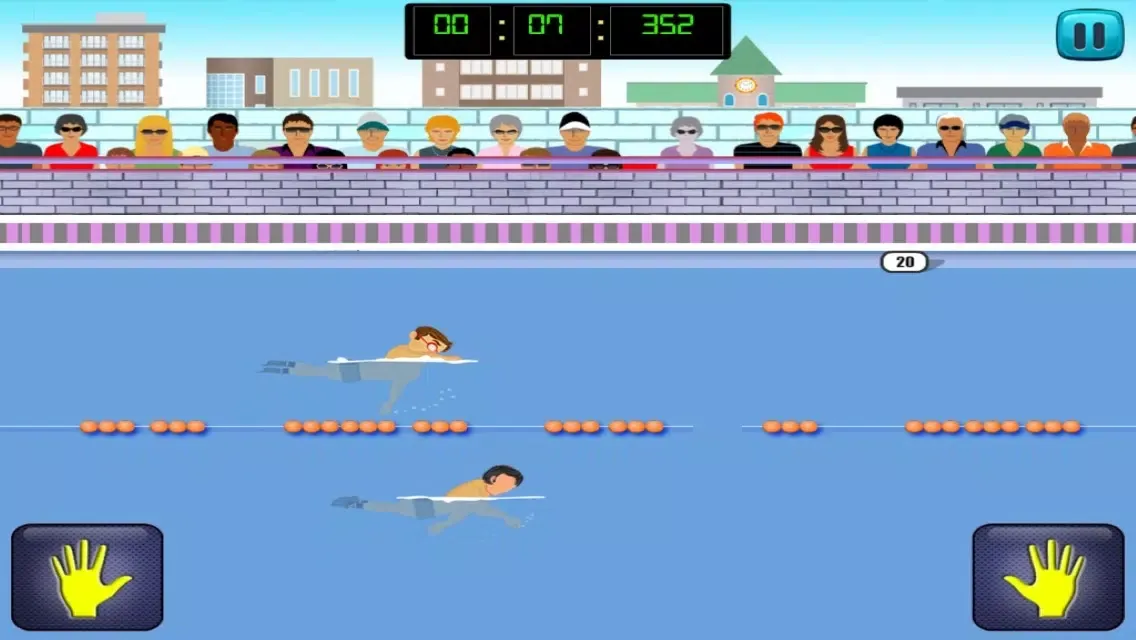 ภาพหน้าจอของ Swimming Hero - Stickman Summer Games