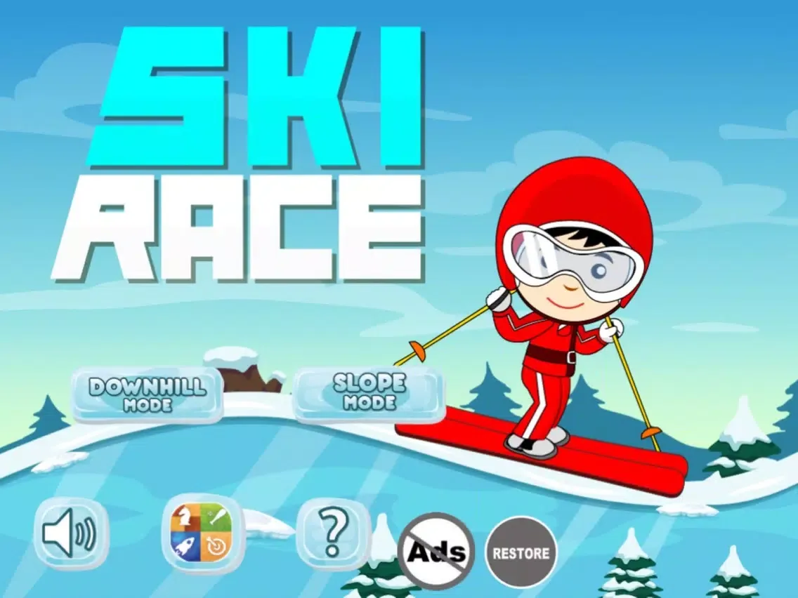 Ski Race - Neon Safari iPad  スクリーンショット