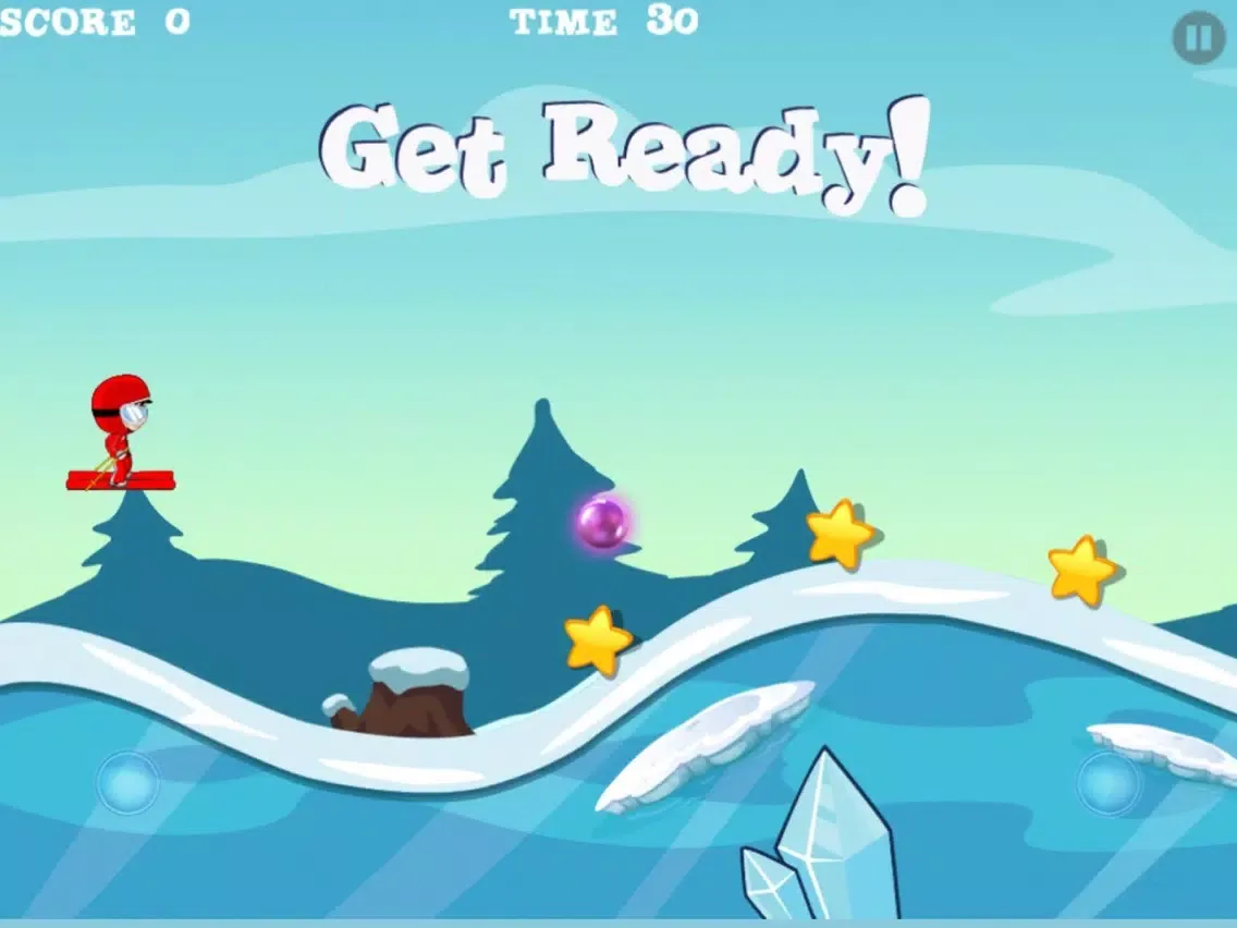 Ski Race - Neon Safari iPad  スクリーンショット