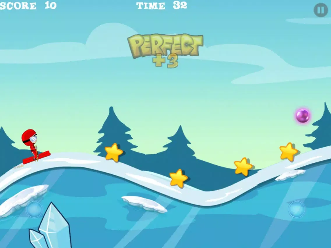 Ski Race - Neon Safari iPad  スクリーンショット
