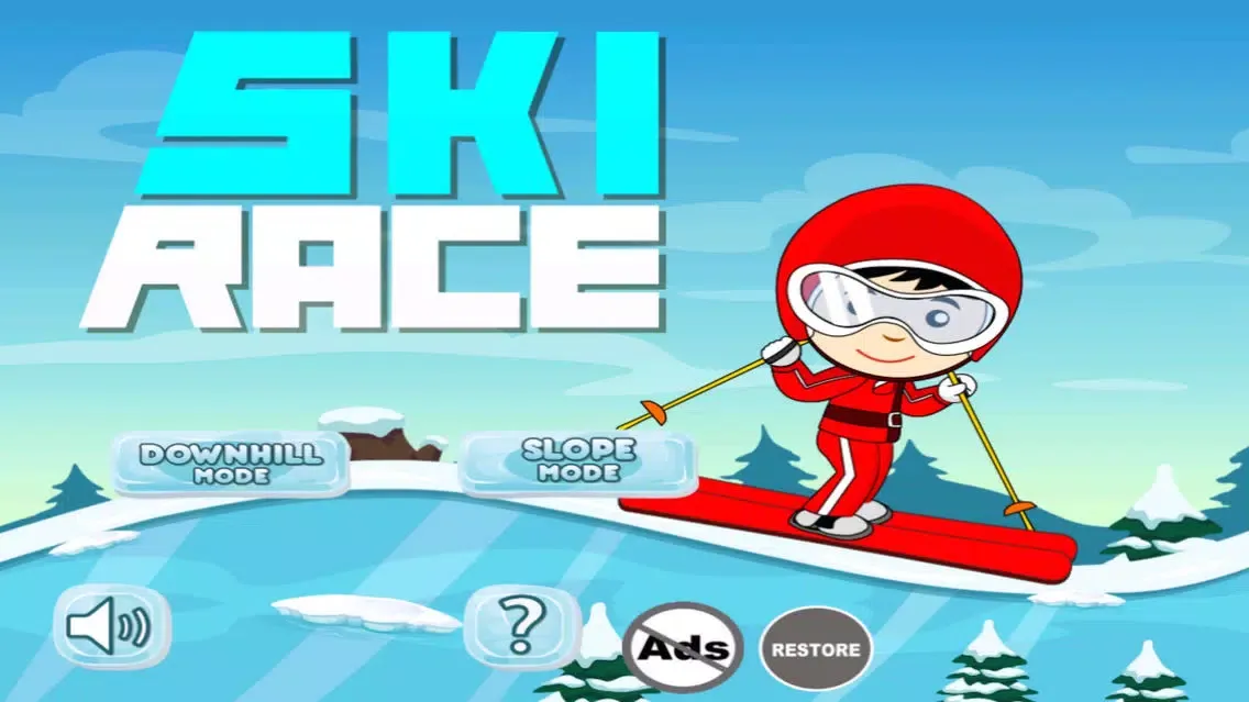 Ski Race - Neon Safari スクリーンショット